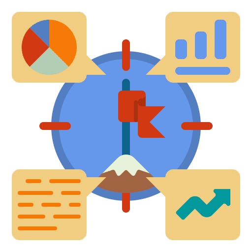 Target mission business business and finance icon