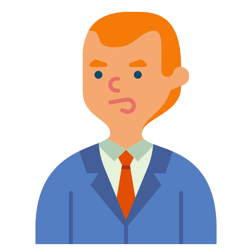 Investor worker business suitcase icon