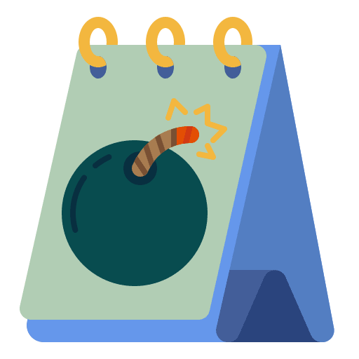 Deadline business calendar time icon