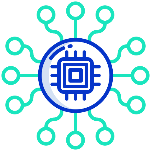 Chip circuit board electronics computer icon