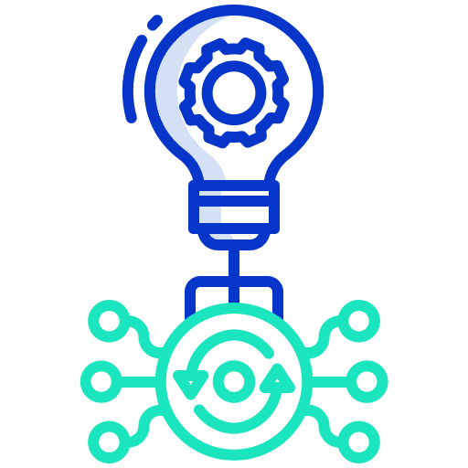 Innovation project management concept process icon Innovation project management concept process icon