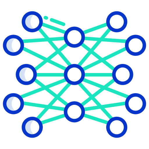 Network strategy electronics network icon