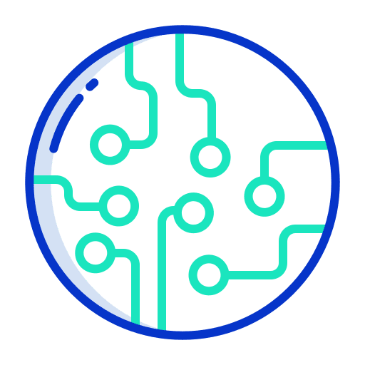 Network technology partner network icon