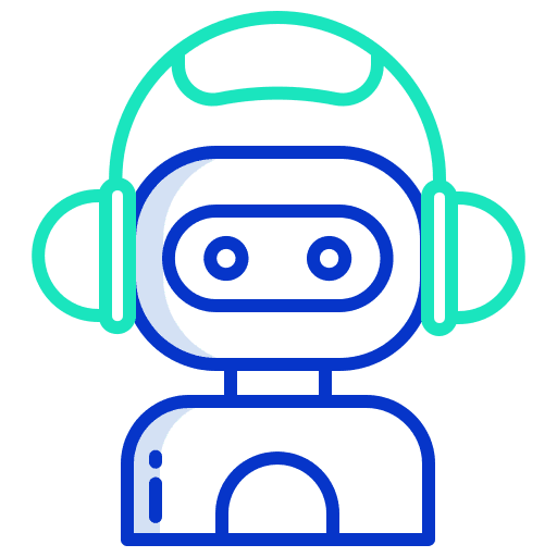 Robot robotics electronics logistics icon Robot robotics electronics logistics icon