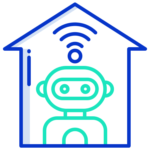 Home smarthome electronics robot icon Home smarthome electronics robot icon