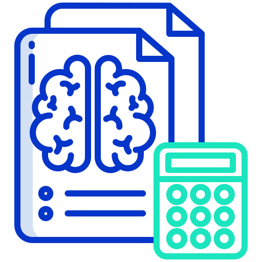 Report analysis report brain icon Report analysis report brain icon