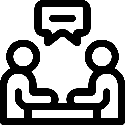 Interview user people humanpictos icon