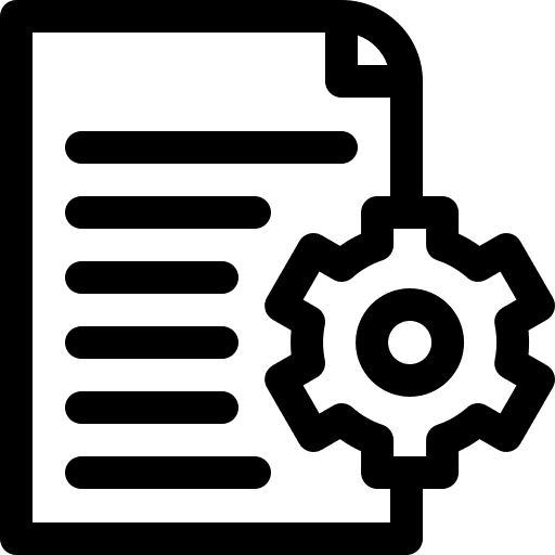 Job description job description gear job offer icon