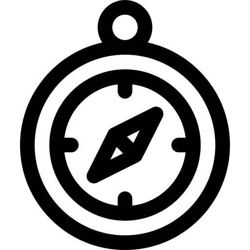 Compass gps cardinal points explore icon