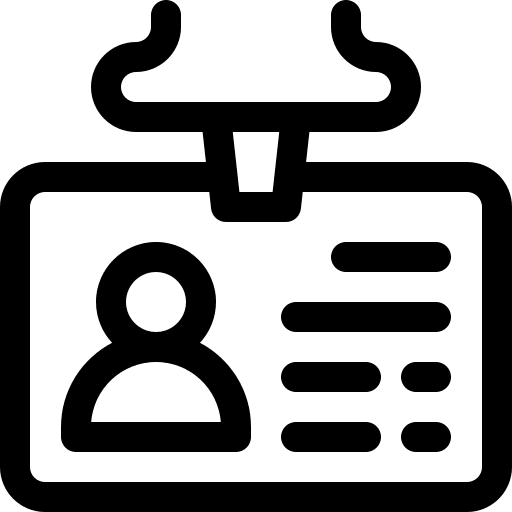 Id card business card id card identification icon