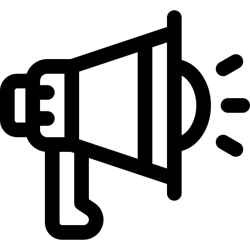 Megaphone promoter announcement communications icon