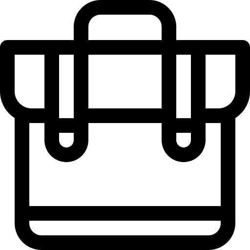 Suitcase portfolio briefcase bag icon