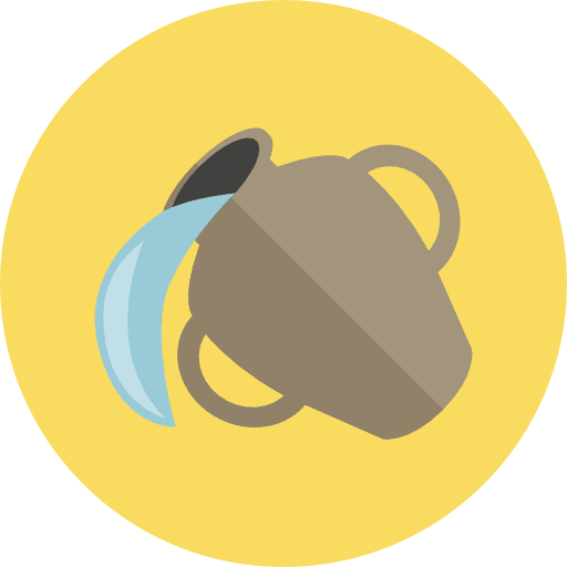 Aquarius aquarius shapes and symbols constellation icon