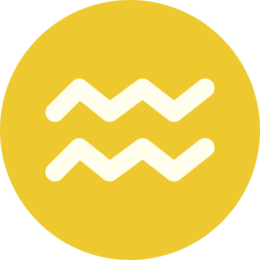 Aquarius constellation horoscope shapes and symbols icon Aquarius constellation horoscope shapes and symbols icon