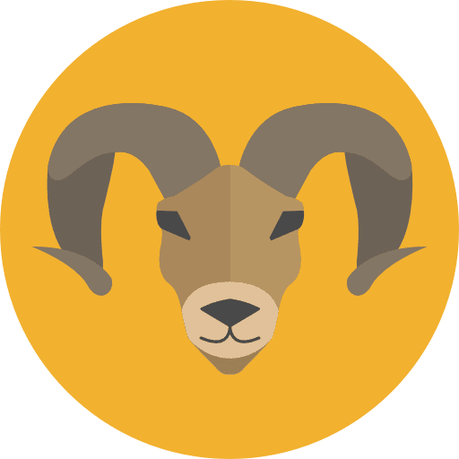 Aries aries constellation signs icon