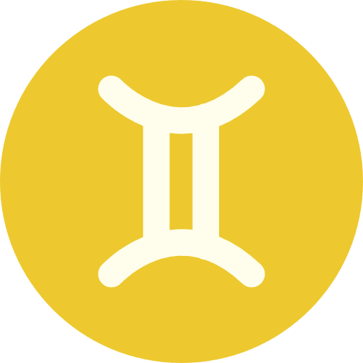 Gemini esoteric signs shapes and symbols icon Gemini esoteric signs shapes and symbols icon