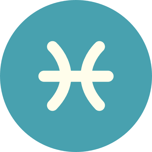 Pisces horoscope zodiac constellation icon Pisces horoscope zodiac constellation icon