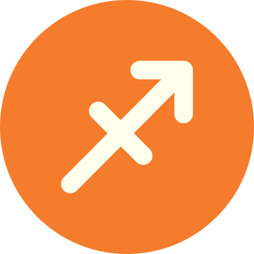 Sagittarius zodiac signs astrology icon Sagittarius zodiac signs astrology icon