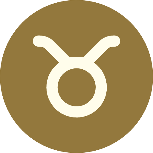 Taurus signs horoscope astrology icon Taurus signs horoscope astrology icon