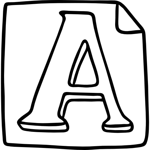 Font interface signs typography icon