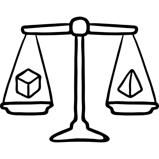 Balance justice balanced balance icon