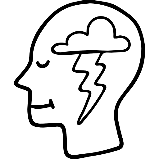 Brainstorm think brainstorming seo and web icon