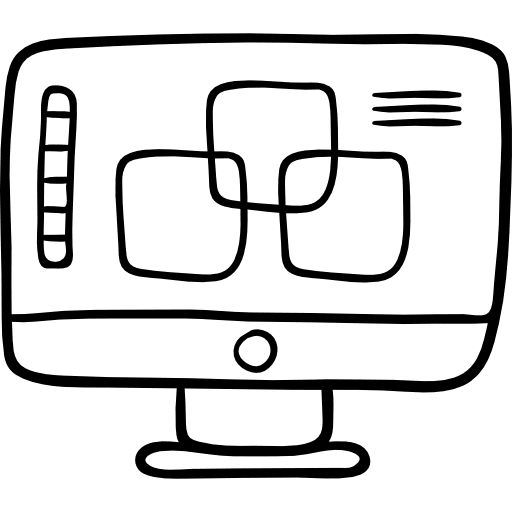 Monitor screen monitor tv icon