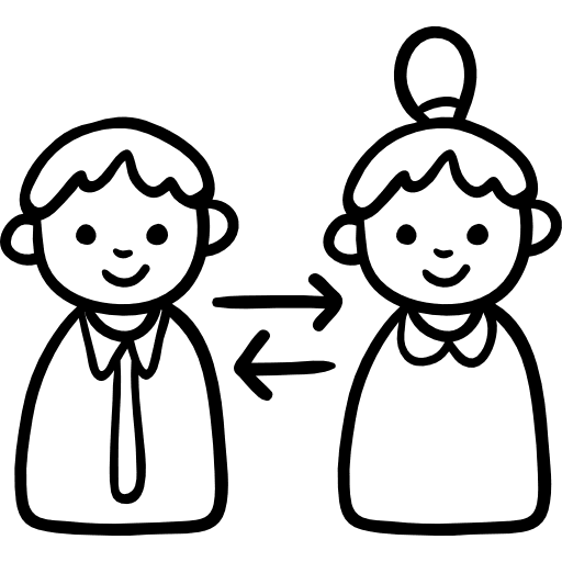 Communication speech bubble people communications icon