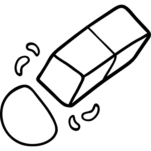 Eraser remove education clean icon