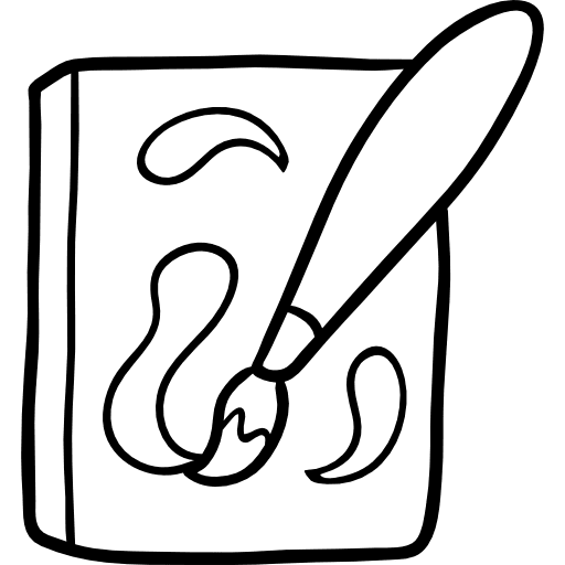 Painting art canvas painter icon