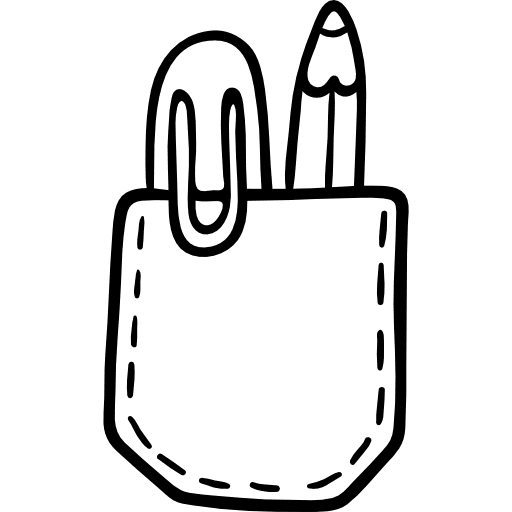 Pocket trousers fashion clothing icon