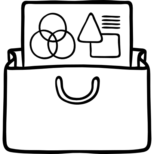 Portfolio ruler graphic design seo and web icon