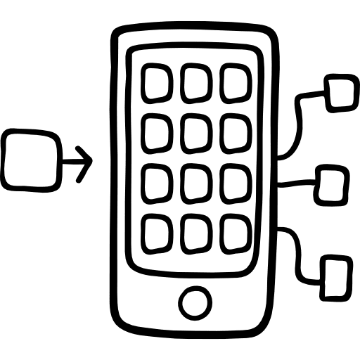 Smartphone mobile phone cellphone technology icon