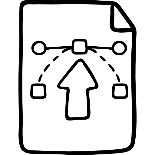 Vector document scalable vector svg format icon