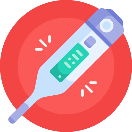 Thermometer healthcare and medical hospital temperature icon