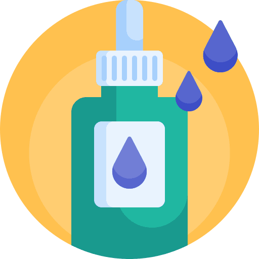Eye drops organ eye drops cleaning icon