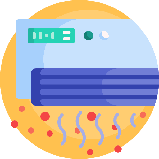 Air conditioner allergy air conditioner allergen icon