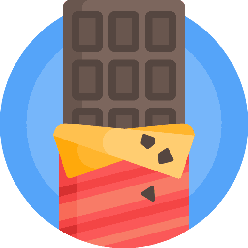Chocolate food and restaurant snack allergen icon