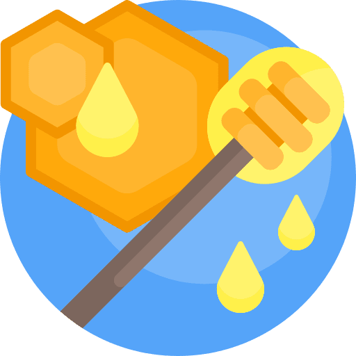Honey organic breakfast sugar icon