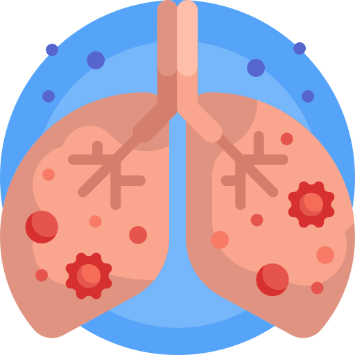 Lungs covid 19 infected lung icon