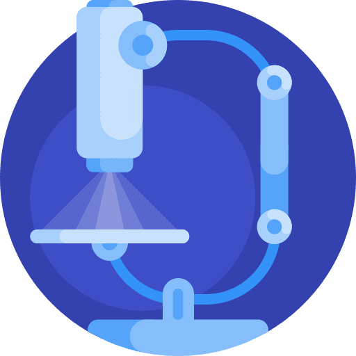 Microscope lab laboratory education icon