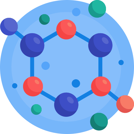 Molecule bond molecule atom icon