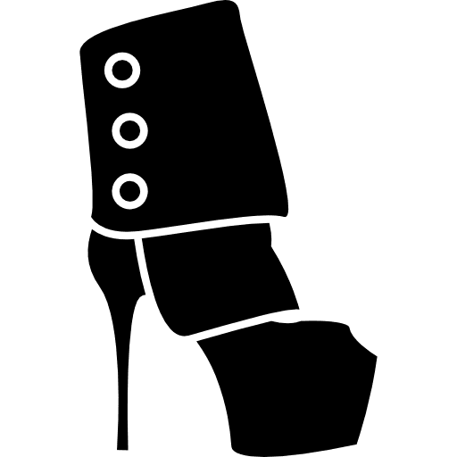 Female platform heel shoes clothing platform fashion icon