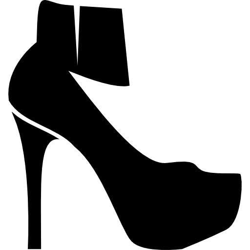 Platform shoes fashion heels shoe icon