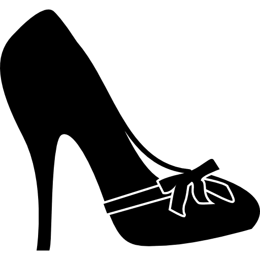 High heel fashion shoe female icon