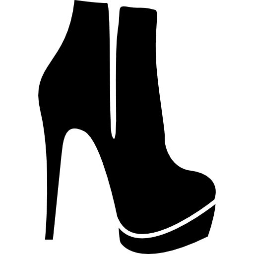 High heels femenines footwear shoe icon