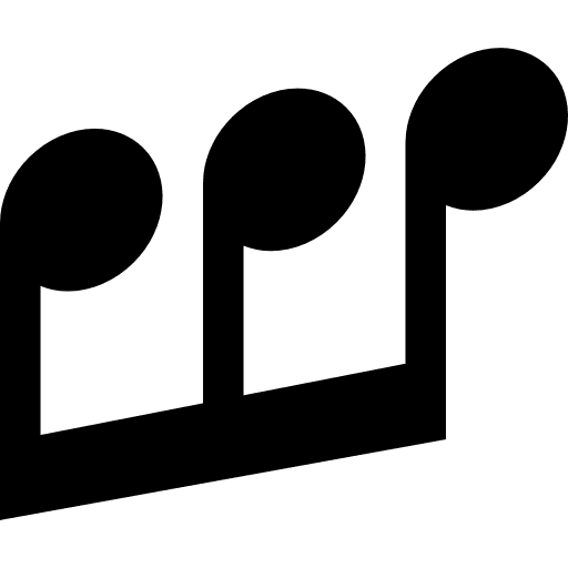 Eighth note music music notation accompaniment icon