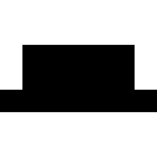 Half rest signs pentagram music icon