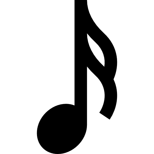 Sixteenth note music musical pentagram icon