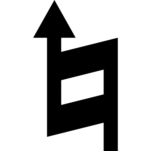 Natural musical pentagram music icon